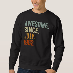 60 jaar oud Geweldige sinds juli 1962 60ste geboor Trui