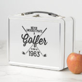 60 jaar oud Golfer Golfing 1963 Golfer's 60ste (In situ)