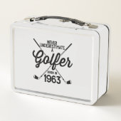60 jaar oud Golfer Golfing 1963 Golfer's 60ste (Achterkant)