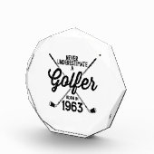 60 jaar oud Golfer Golfing 1963 Golfer's 60ste Fotoblokken (Rechts)