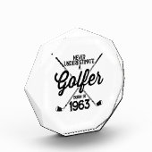 60 jaar oud Golfer Golfing 1963 Golfer's 60ste Fotoblokken (Links)