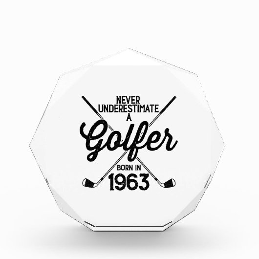 60 jaar oud Golfer Golfing 1963 Golfer's 60ste Fotoblokken (Voorkant)