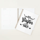 60 jaar oud Golfer Golfing 1963 Golfer's 60ste Planner (Display)