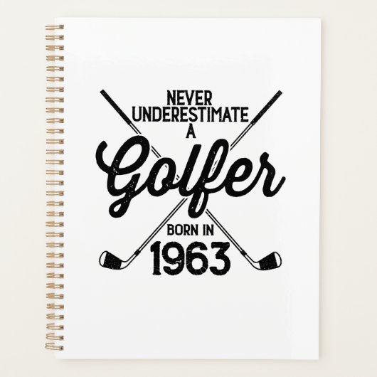 60 jaar oud Golfer Golfing 1963 Golfer's 60ste Planner (Voorkant)