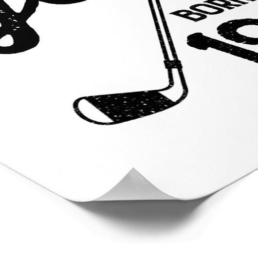 60 jaar oud Golfer Golfing 1963 Golfer's 60ste Poster (Hoek)