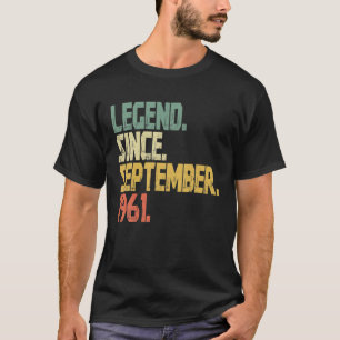 60 jaar oud - grappige Legende sinds september T-shirt