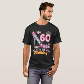 60 jaar oud Het is mijn 60e verjaardag, roze Diamo T-shirt (Voorkant volledig)