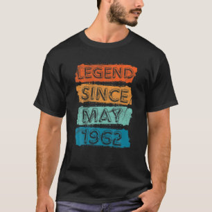 60 jaar oud. Legende sinds mei 1962 60e verjaardag T-shirt