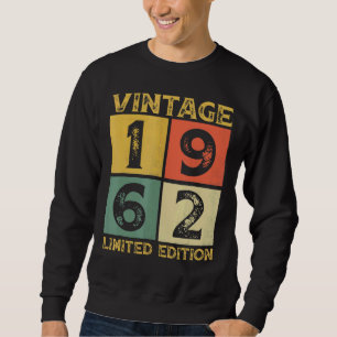 60 Jaar Oud Retro 1962 60e Verjaardag Trui