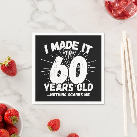 60 jaar oud sarcastisch meme grappige 60e verjaard servet (Insitu)