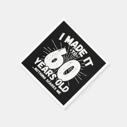 60 jaar oud sarcastisch meme grappige 60e verjaard servet (Hoek)