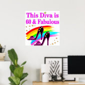 60 JAAR OUD SHOW KONINGIN POSTER (Thuiskantoor)