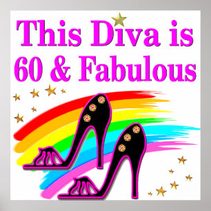 60 JAAR OUD SHOW KONINGIN POSTER