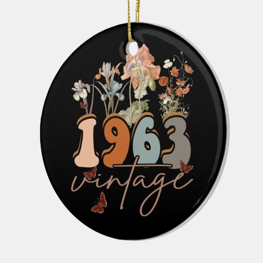 60 jaar oud  T-shirt 1963 60e verjaardag Keramisch Ornament (Links)