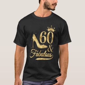 60 jaar oud T-shirt voor vrouwen 60 en 196