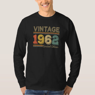 60 Jaar Oud Vintage 1962 60ste Verjaardag T-shirt