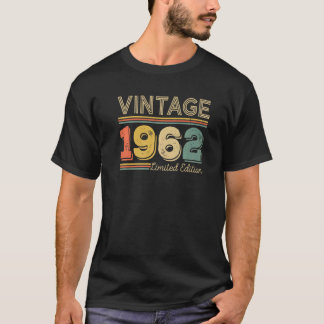60 Jaar oud vintage 1962 60ste verjaardag T-shirt
