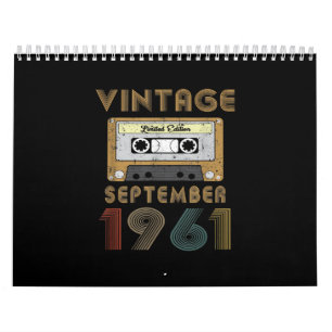 60 jaar oud - Vintage gemaakt in september 1961 60 Kalender