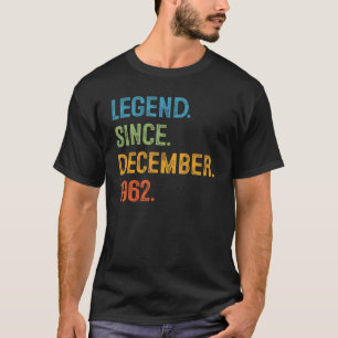 60 jaar oude 60e Mannen sinds december T-shirt