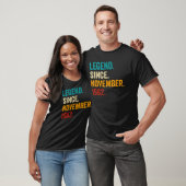 60 jaar oude 60e Mannen sinds november T-shirt (Unisex)