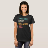 60 jaar oude 60e verjaardag Geweldige sinds decemb T-shirt (Voorkant volledig)