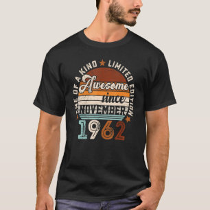 60 jaar oude 60e verjaardag Geweldige sinds novemb T-shirt