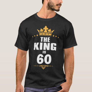 60 jaar oude 60e verjaardag Koning Crown Funny Gif T-shirt