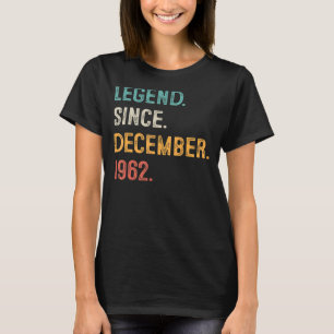 60 jaar oude 60e verjaardag Legende sinds december T-shirt
