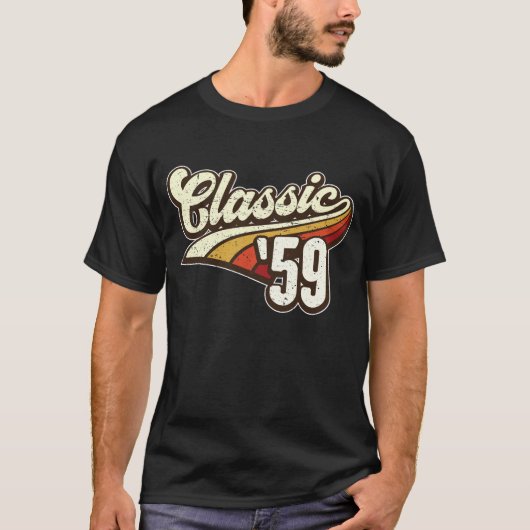 60 jaar oude 60e verjaardag met Retro Graphic T-shirt (Voorkant)