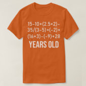 60 jaar oude Algebra Funny vergelijking 60e verjaa T-shirt (Design voorkant)