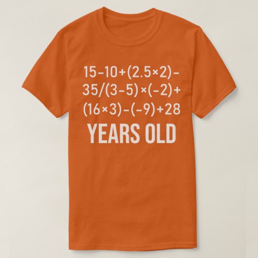 60 jaar oude Algebra Funny vergelijking 60e verjaa T-shirt (Design voorkant)