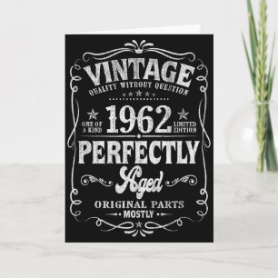 60 Jaar Oude Antiek 1962 60ste Verjaardag Cadeau G Kaart