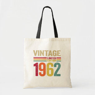 60 jaar oude cadeau  1962- 60e verjaardag tote bag