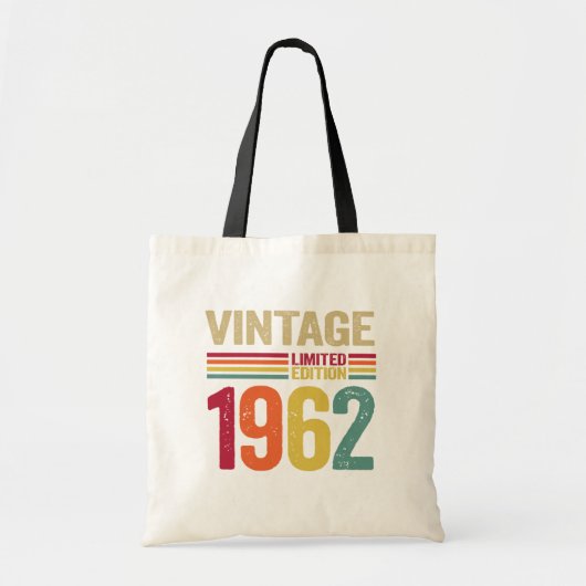 60 jaar oude cadeau 1962- 60e verjaardag tote bag (Voorkant)