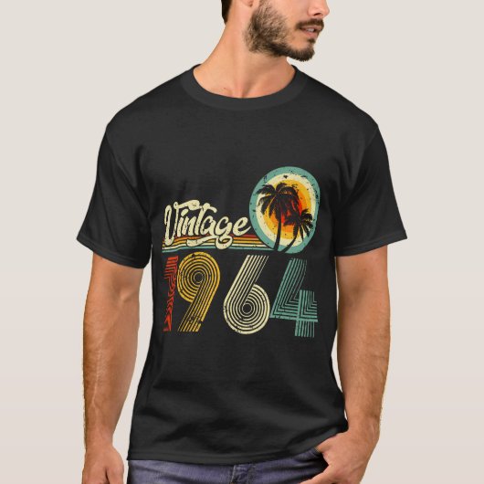 60 jaar oude cadeaus  geboren in 1964 Retro 60 T-shirt (Voorkant)