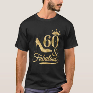 60 jaar oude cadeaus T-shirt voor vrouwen 60 en
