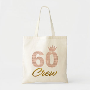 60 jaar oude cadeautjes 60 bemanningsleden 60e ver tote bag