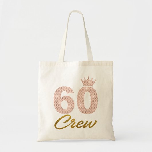 60 jaar oude cadeautjes 60 bemanningsleden 60e ver tote bag (Voorkant)