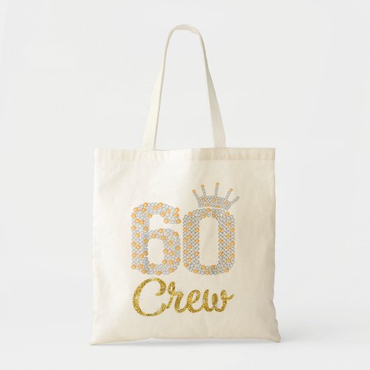 60 jaar oude cadeautjes 60 bemanningsleden 60e ver tote bag (Voorkant)