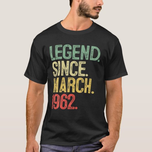 60 jaar oude dag Mannen 60e verjaardag sinds mei T-shirt (Voorkant)