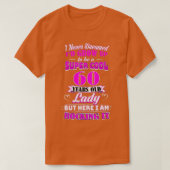 60 jaar oude dame Funny 60th Birthday Rockin' Sinc T-shirt (Design voorkant)