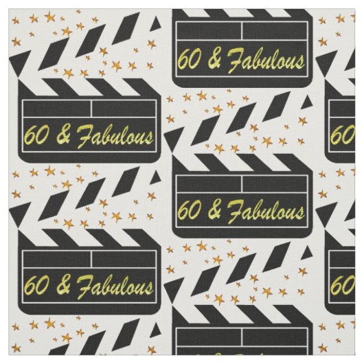 60 JAAR OUDE FILMSTER STOF (Swatch)