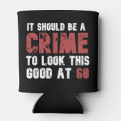 60 jaar oude grappige 60ste verjaardag in nood blikjeskoeler (Achterkant)