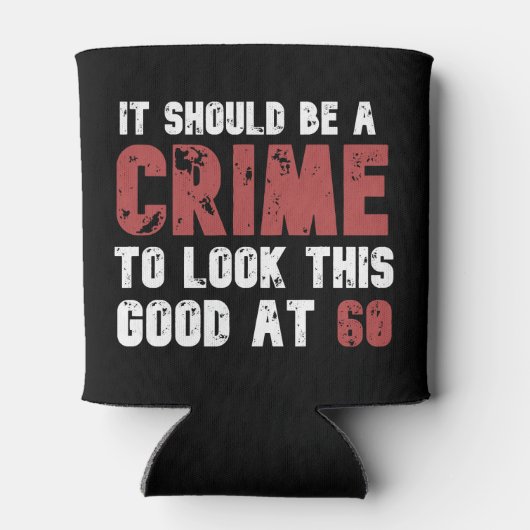 60 jaar oude grappige 60ste verjaardag in nood blikjeskoeler (Achterkant)