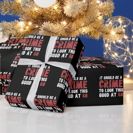 60 jaar oude grappige 60ste verjaardag in nood cadeaupapier (Feestdagen)