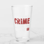 60 jaar oude grappige 60ste verjaardag in nood glas (Voorkant)