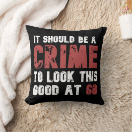 60 jaar oude grappige 60ste verjaardag in nood kussen