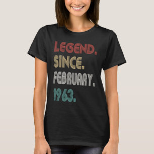 60 jaar oude legering sinds februari 1963 60 t-shirt