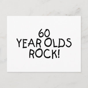 60 jaar oude rock briefkaart