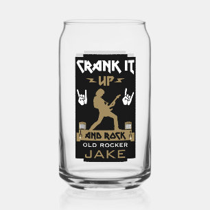 60 jaar oude rockers blikvorm glas